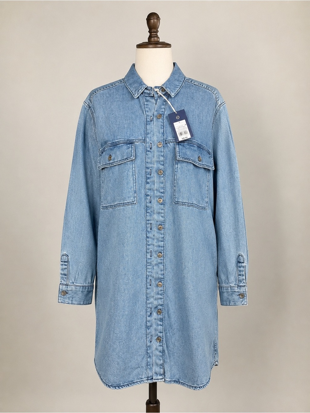 Universal Thread Denim Shirt Jacket - Womens Longline